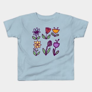 Colorful Flowers Kids T-Shirt